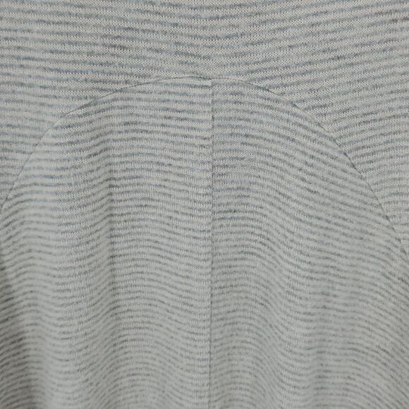 Green Envelope tunic, small. Gray pin striped.  Comfortable. - Picture 5 of 7